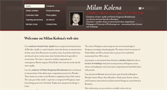 Desktop Screenshot of milankolena.sk