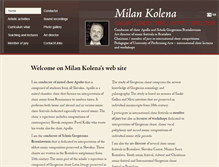 Tablet Screenshot of milankolena.sk